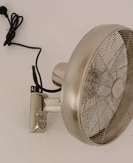 Stropné ventilátory Beacon Lighting Nástenný ventilátor Breeze, Ø 41 cm, chróm/číry