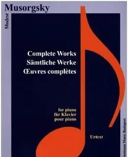 Hudba - noty, spevníky, príručky Musorgsky, Sämtliche Werke - Modest Petrovič Musorgskij