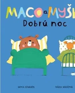 Leporelá, krabičky, puzzle knihy Maco a myška 2: Dobrú noc - Nicola Edwards,Mária Nerádová,Ester Demjanová
