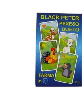 Hračky spoločenské hry - hracie karty a kasíno HYDRODATA - Čierny Peter - FARMA