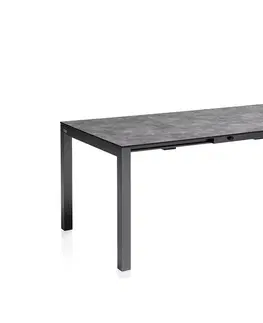 Stoly HPL rozťahovací stôl antracit150/210x95 cm