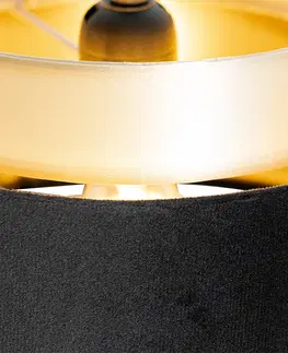 Zavesne lampy Moderné závesné svietidlo čiernej farby so zlatými 3 svetlami - Elif