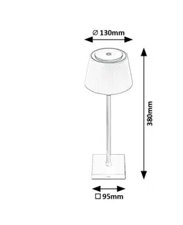 Stolové lampy Rabalux 76013 stolná LED lampa Taena, 4 W, strieborná