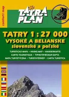 Slovensko a Česká republika TATRY 1:27 000 Vysoké a Belianske, comfort, SK - Kolektív autorov