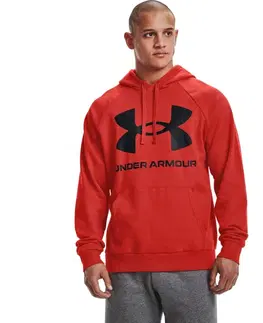 Pánske mikiny Pánska mikina Under Armour Rival Fleece Big Logo HD Graphite Blue - M