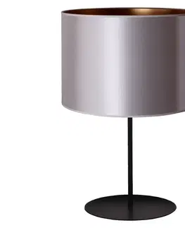 Lampy   - Stolná lampa CANNES 1xE14/15W/230V 20 cm strieborná/medená/čierna 