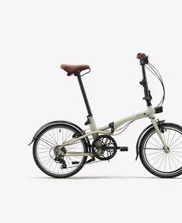 bicykle Skladací bicykel Fold 500 zelený