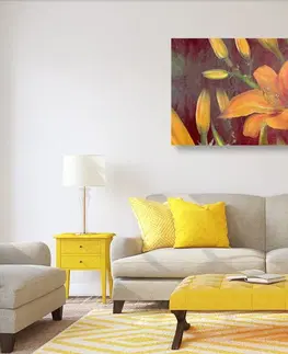 Obrazy kvetov Obraz rozkvet oranžovej ľalie