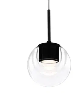 Závesné svietidlá Kundalini Kundalini Dew závesné LED svietidlo, 1-pl., čierna