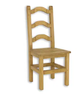 Jedálenské stoličky Rustik stolička KT705, jasný vosk