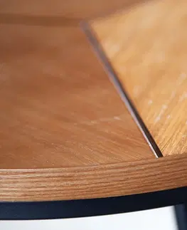 Konferenčné stolíky LuxD Dizajnový konferenčný stolík Faxon 80 cm imitácia dub