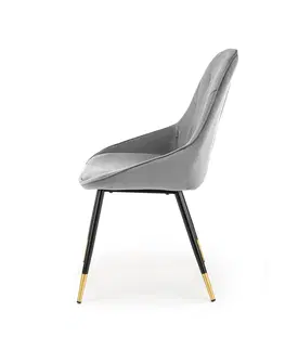 Jedálenské stoličky HALMAR K437 jedálenská stolička sivá / čierna