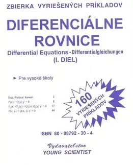 Matematika, logika Diferenciálne rovnice 1.diel zväzok19 - RNDr. Marián Olejár