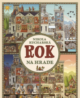 Leporelá, krabičky, puzzle knihy Rok na hrade - Nikola Kucharska,Alexander Horák