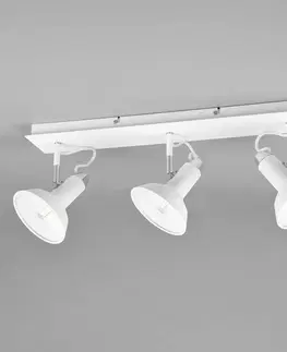 Bodové svetlá Trio Lighting Stropné bodové svietidlo Roxie otočné 3-svetelné biele matné