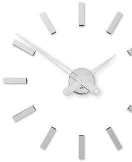 Hodiny Dizajnové nalepovacie hodiny Future Time FT9600SI Modular chrome 60cm