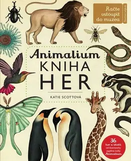 Pre deti a mládež - ostatné Animalium - kniha her (česky) - Jenny Broom