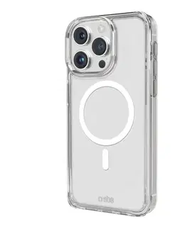 Puzdrá na mobilné telefóny SBS Puzdro Light Mag pre Apple iPhone 15 Pro, transparentné TELIGMAGIP1561PT