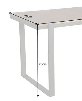 Záhradné stolíky LuxD Dizajnový záhradný stôl Gazelle 123 cm Polywood