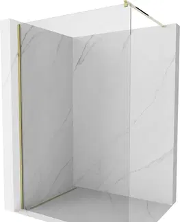 Sprchové dvere MEXEN/S - Kyoto Sprchová zástena WALK-IN 145 x 200, transparent 8 mm, zlatá 800-145-101-50-00