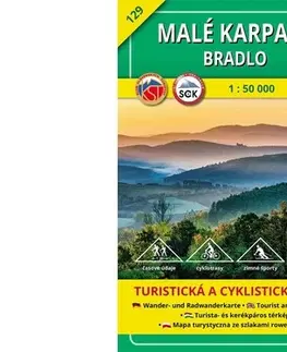 Turistika, skaly Malé Karpaty - Bradlo - TM 129 - 1: 50 000, 7. vydanie