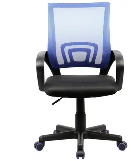 Kancelárske kreslá Otočna stolička Tinos Čierno-Modrá