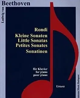 Hudba - noty, spevníky, príručky Beethoven Rondi, Kleine Sonaten, Sonatinen - Ludwig van Beethoven