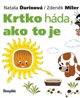 Leporelá, krabičky, puzzle knihy Krtko háda, ako to je - Zdeněk Miler,Nataša Ďurinová