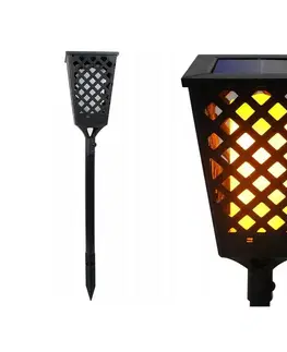 Záhradné lampy  LED Solárna lampa LED/0,6W/5,5V IP65 107 cm čierna 