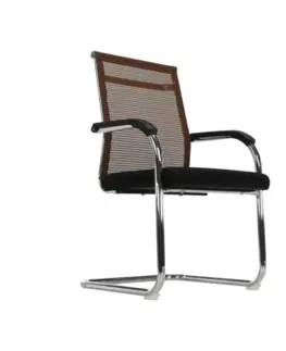Konferenčné stoličky Zasadacia stolička, hnedá/čierna, ESIN