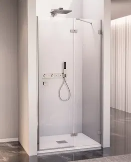 Sprchovacie kúty POLYSAN - FORTIS EDGE sprchové dvere do niky 1100mm, číre sklo, pravé FL1611R