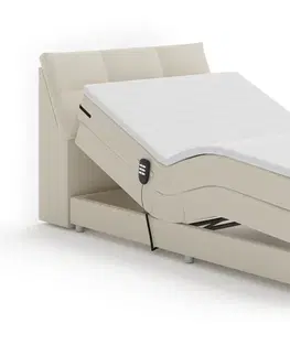 Boxspring Elektrická polohovacia boxspringová posteľ AVA 180 x 200 cm