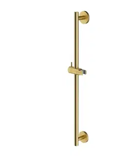 Sprchy a sprchové panely OMNIRES - Sprchová tyč s posuvným držiakom, 66 cm, brúsené zlato DR12GLB