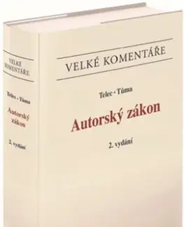 Právo ČR Autorský zákon. Komentář. (2. vydání) - Ivo Telec,Pavel Tůma