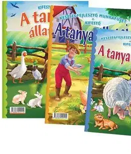 Nalepovačky, vystrihovačky, skladačky Komplet omaľovaniek A tanya állatai / Zvieratá z farmy