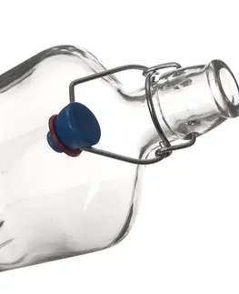 Fľaše na mlieko a sirupy Sklenená fľaša s clip uzáverom Bianco 0,5 l