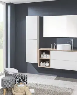 Kúpeľňový nábytok MEREO - Aira, kúpeľňová skrinka 40 cm, spodná, dub Kronberg CN725S