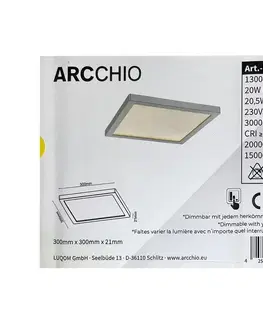 Svietidlá Arcchio Arcchio - LED Stmievateľné stropné svietidlo SOLVIE LED/20W/230V 