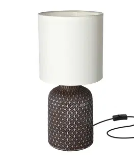 Lampy  Stolná lampa INER 1xE14/40W/230V hnedá 