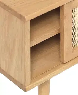 TV stolíky Furniria Dizajnový TV stolík Tallys 150 cm prírodný dub