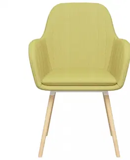 Jedálenské stoličky a kreslá Jedálenská stolička 4 ks látka / bukové drevo Dekorhome Tmavosivá