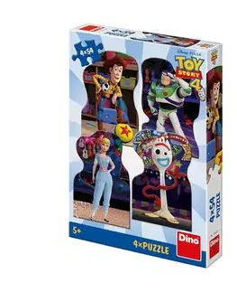 Do 99 dielikov Dino Toys Puzzle Toy Story 4: Kamaráti 4x54 Dino