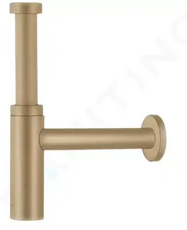 Kúpeľňa HANSGROHE - Sifony Designový sifón Flowstar S, kefovaný bronz 52105140