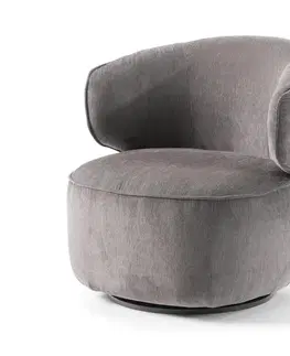 Armchairs, Recliners & Sleeper Chairs Otočné kreslo, sivé