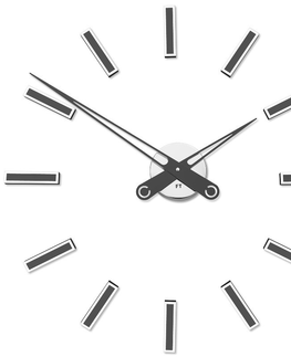 Hodiny Dizajnové nalepovacie hodiny Future Time FT9600TT Modular titanium 60cm