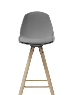 Barové stoličky Dkton Dizajnová barová stolička Nerea, šedá