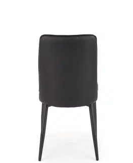 Jedálenské stoličky HALMAR K368 jedálenská stolička tmavosivá / čierna