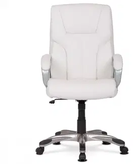 Kancelárske stoličky Kancelárske kreslo KA-N829 Autronic Biela