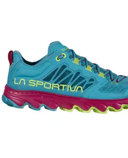 Dámska obuv Dámske bežecké topánky La Sportiva Helios III Woman Topaz/Red Plum - 41,5