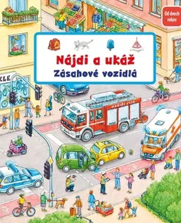 Leporelá, krabičky, puzzle knihy Nájdi a ukáž: Zásahové vozidlá - Susanne Gernhäuser,Štefan Seidel